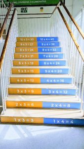 Times table stairs