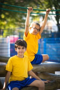 Boy and girl PE uniform